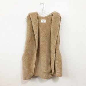 Love Tree Teddy Coat Vest